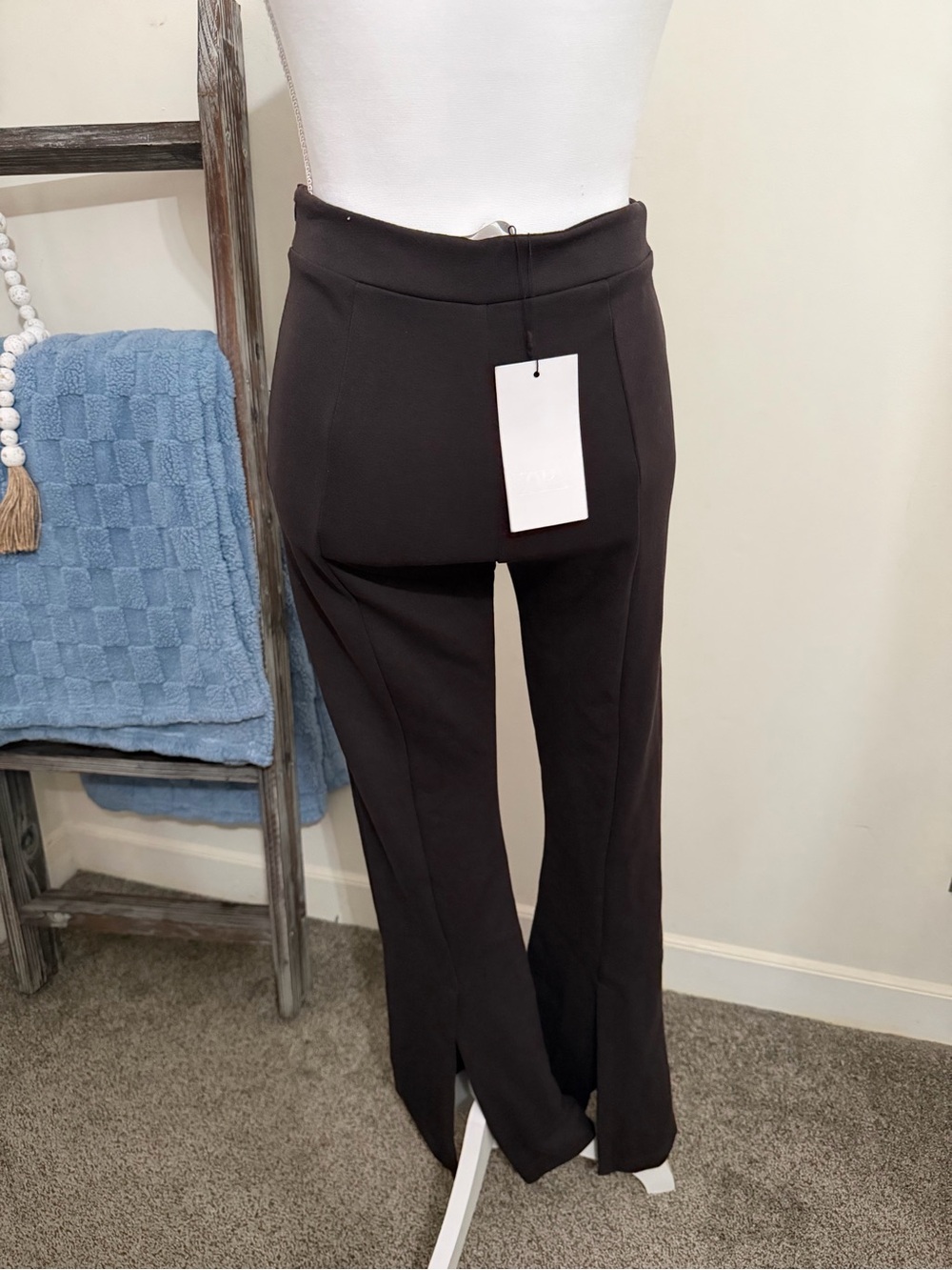 ZARA Slit Flare Trousers NWT! - Picture 5 of 16